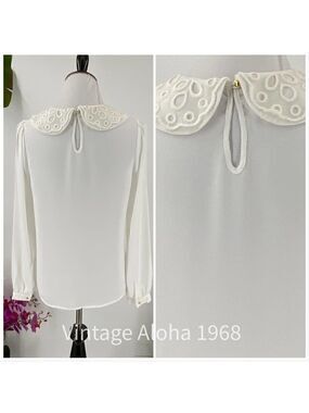 Forever 21 White Short Sleeve Blouse Small